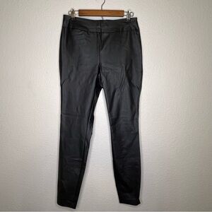 New York and Company Black Faux Fake Leather Pants Size Medium